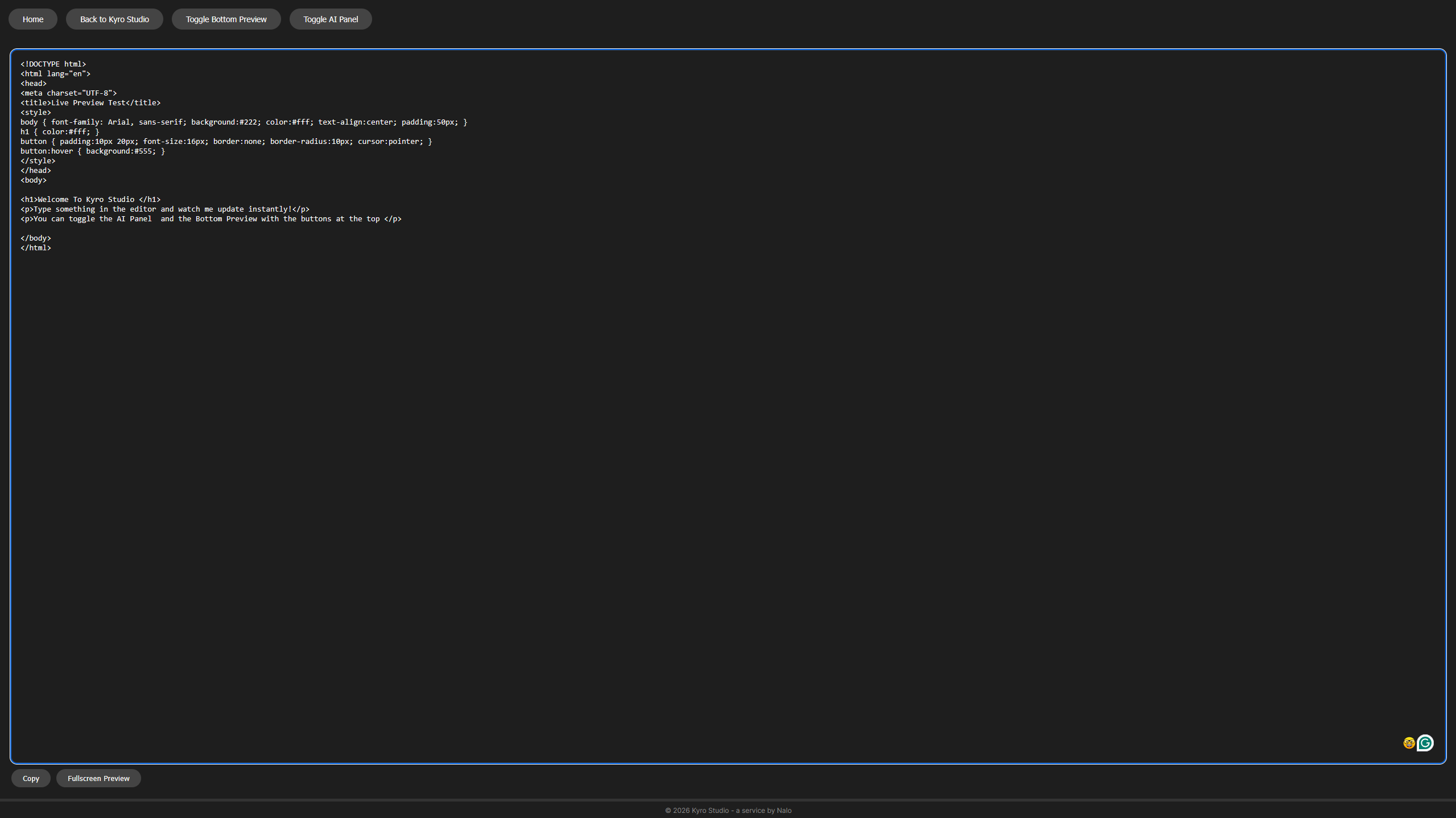 Workspace Controls Screenshot 3